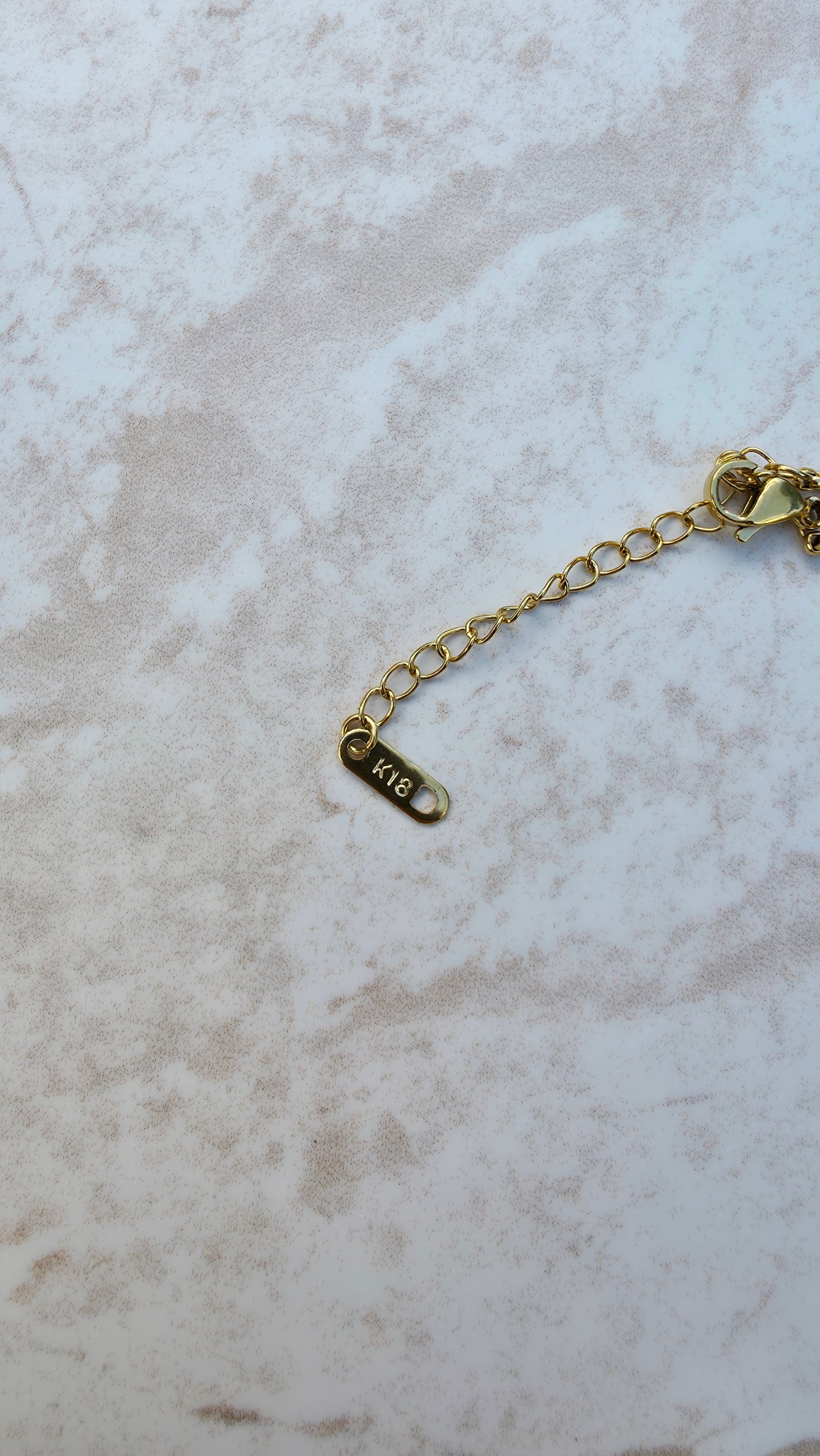 18 K Gold Plated Stainless Steel Necklace, Chunky Heart Pendant Encrusted Zirconia Stone