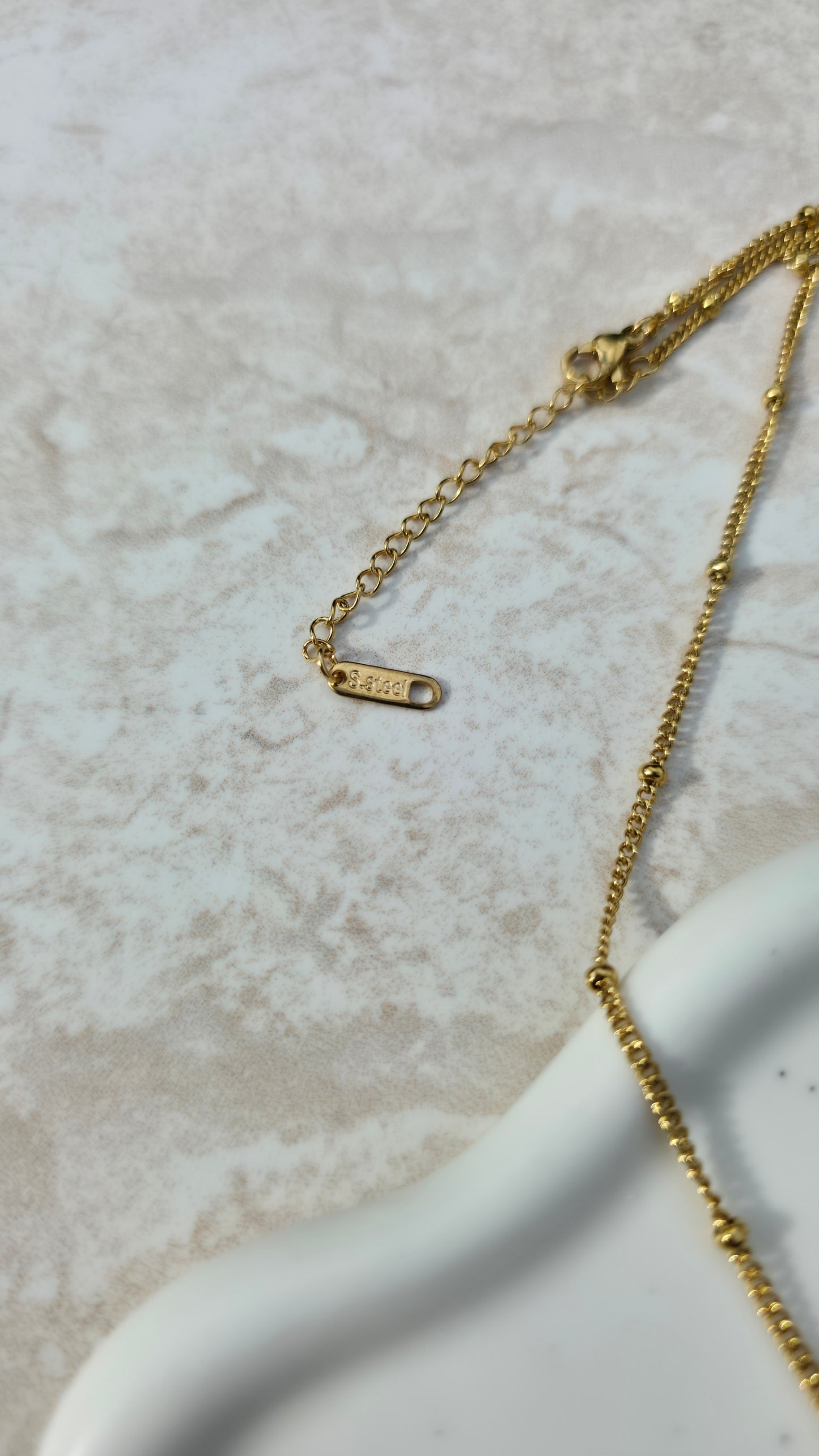 Gold Plated Stainless Steel Necklace With Red Chilli Pepper Pendant Charm Minimalistic Style