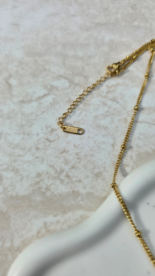 Gold Plated Stainless Steel Necklace With Red Chilli Pepper Pendant Charm Minimalistic Style